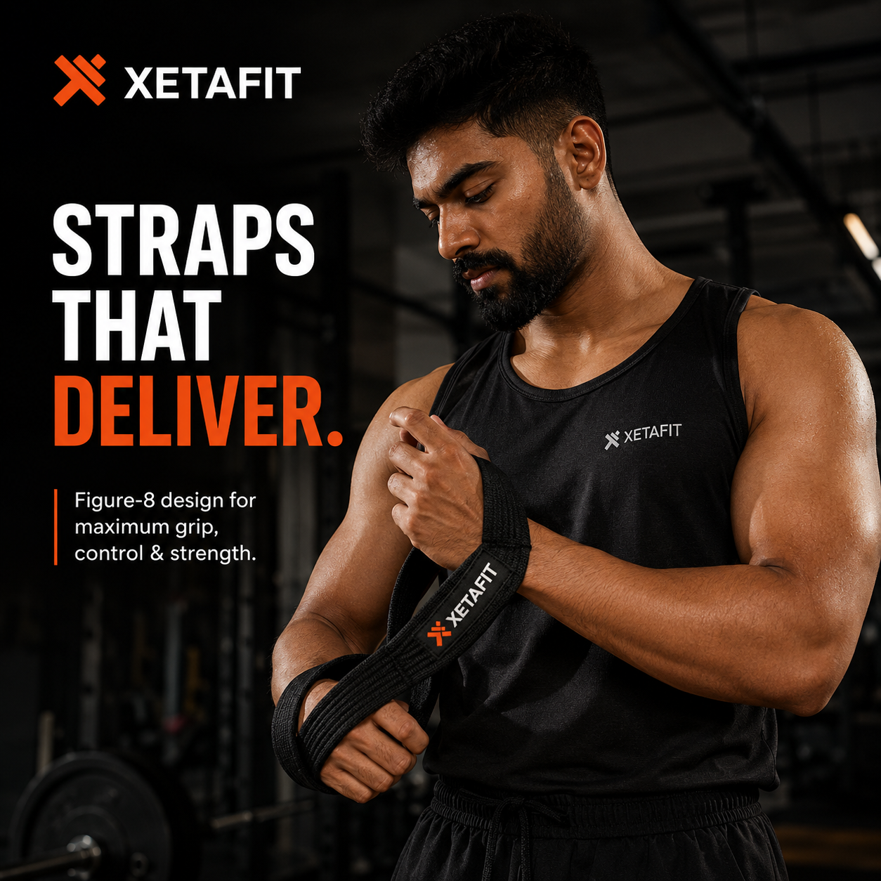 XETAFIT Figure-8 Lifting Straps (Pair)