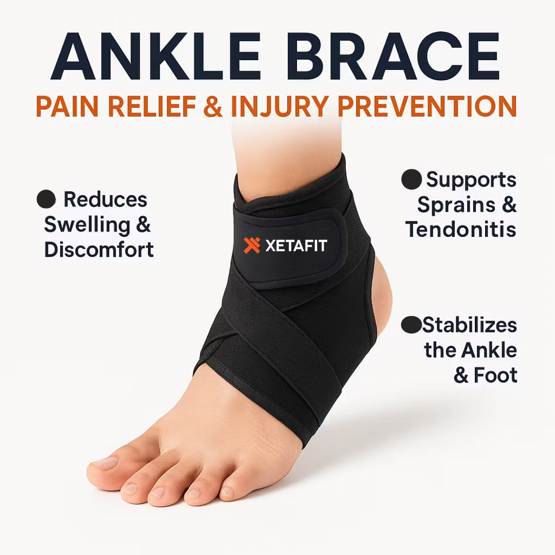 Ankle Brace – Adjustable Compression & Pain Relief