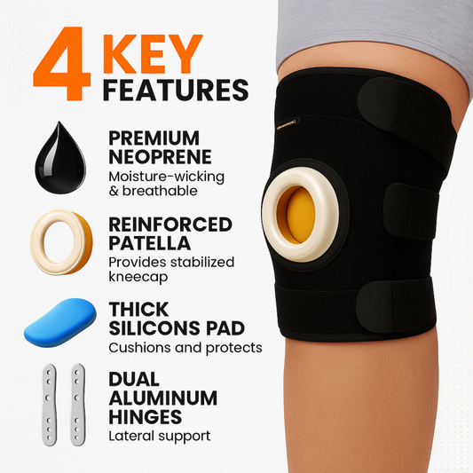 Hinged Knee Brace India – Premium Adjustable Dual Hinge Support