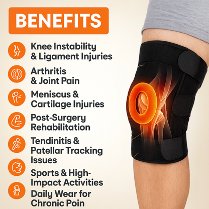 Hinged Knee Brace India – Premium Adjustable Dual Hinge Support